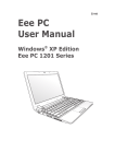 Asus 1201N-PU17-BK Laptop User Manual