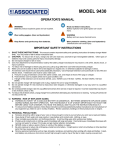 Associated Equipment 9430 Battery Charger User Manual