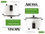 Aroma ARC-7216NG Rice Cooker User Manual
