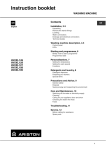 Ariston AVXXL149 Washer User Manual