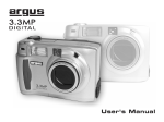 Argus Camera DC3200 Digital Camera User Manual