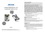 Archos AV140 Portable Multimedia Player User Manual
