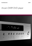Arcam DV89 DVD player DVD Player User Manual