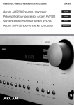 Arcam AVP700 Car Amplifier User Manual