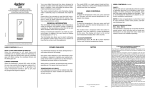 Aprilaire 8539 Thermostat User Manual