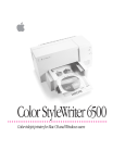 Apple 6500 Printer User Manual