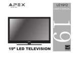 Apex Digital LE1912 Flat Panel Television User Manual