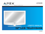 Apex Digital LD3249 Flat Panel Television User Manual