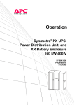APC SY160K160H Power Supply User Manual