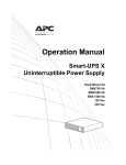 APC SMX1000 VA Power Supply User Manual