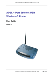 APC ADSL 4-Port Network Router User Manual