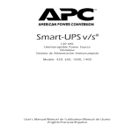 APC 1000 Power Supply User Manual