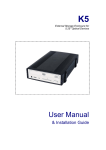 ANUBIS K5 Computer Drive User Manual