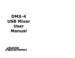 Antex electronic DMX-4 Music Mixer User Manual