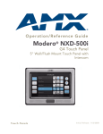 AMX NXD-500i Computer Monitor User Manual