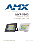AMX MVP-5200i Computer Monitor User Manual