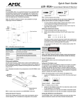 AMX AXR-IRSM+ Network Card User Manual