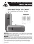 Amtrol AX-100(V) Oxygen Equipment User Manual