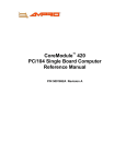 Ampro Corporation 5001692A Computer Hardware User Manual