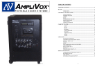 AmpliVox SW905 DJ Equipment User Manual