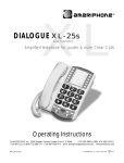 Ameriphone XL-25s Telephone User Manual