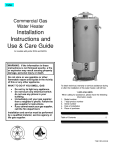 American Water Heater 71681 Water Heater User Manual