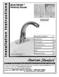 American Standard M968498 Indoor Furnishings User Manual