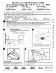 American Standard 2262 Indoor Furnishings User Manual