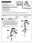 American Standard 2000.10X Indoor Furnishings User Manual