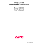 American Power Conversion 5000UXI Power Supply User Manual