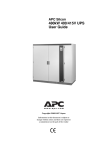 American Power Conversion 480kW Power Supply User Manual
