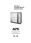 American Power Conversion 240-320kW Power Supply User Manual