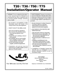American Dryer Corp. /T75 Clothes Dryer User Manual