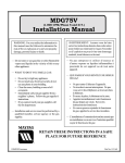American Dryer Corp. MDG75V Clothes Dryer User Manual