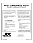 American Dryer Corp. AD-81 III Clothes Dryer User Manual