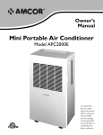 Amcor APC2000E Air Conditioner User Manual