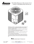 Amana NAV-1 Washer User Manual