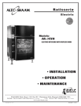 Alto-Shaam AR-7EVH Electric Grill User Manual