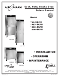 Alto-Shaam 1000-SK/III Oven User Manual