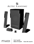 Altec Lansing PT6021 Stereo System User Manual