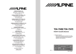 Alpine TDA-7547E Car Stereo System User Manual