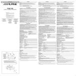 Alpine PWE-S8 Car Speaker User Manual