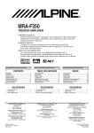 Alpine MRA-F350 Stereo Amplifier User Manual