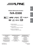 Alpine IVA-D300 CD Player User Manual