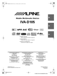 Alpine IVA-D105 DVD Player User Manual