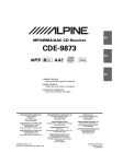 Alpine CDE-9873 Microphone User Manual