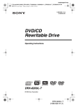 Alpine 3DA-W882E Car Stereo System User Manual