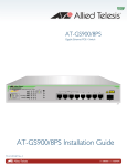 Allied Telesis 8PS Switch User Manual