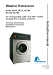 Alliance Laundry Systems HC165 Washer User Manual