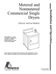Alliance Laundry Systems 504523R3 Clothes Dryer User Manual